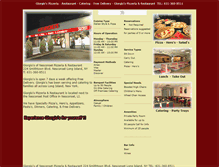 Tablet Screenshot of giorgiospizzeria.com
